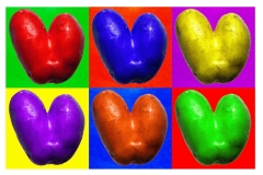 017 REYDEL Claire Coeurs façon Andy WARHOL